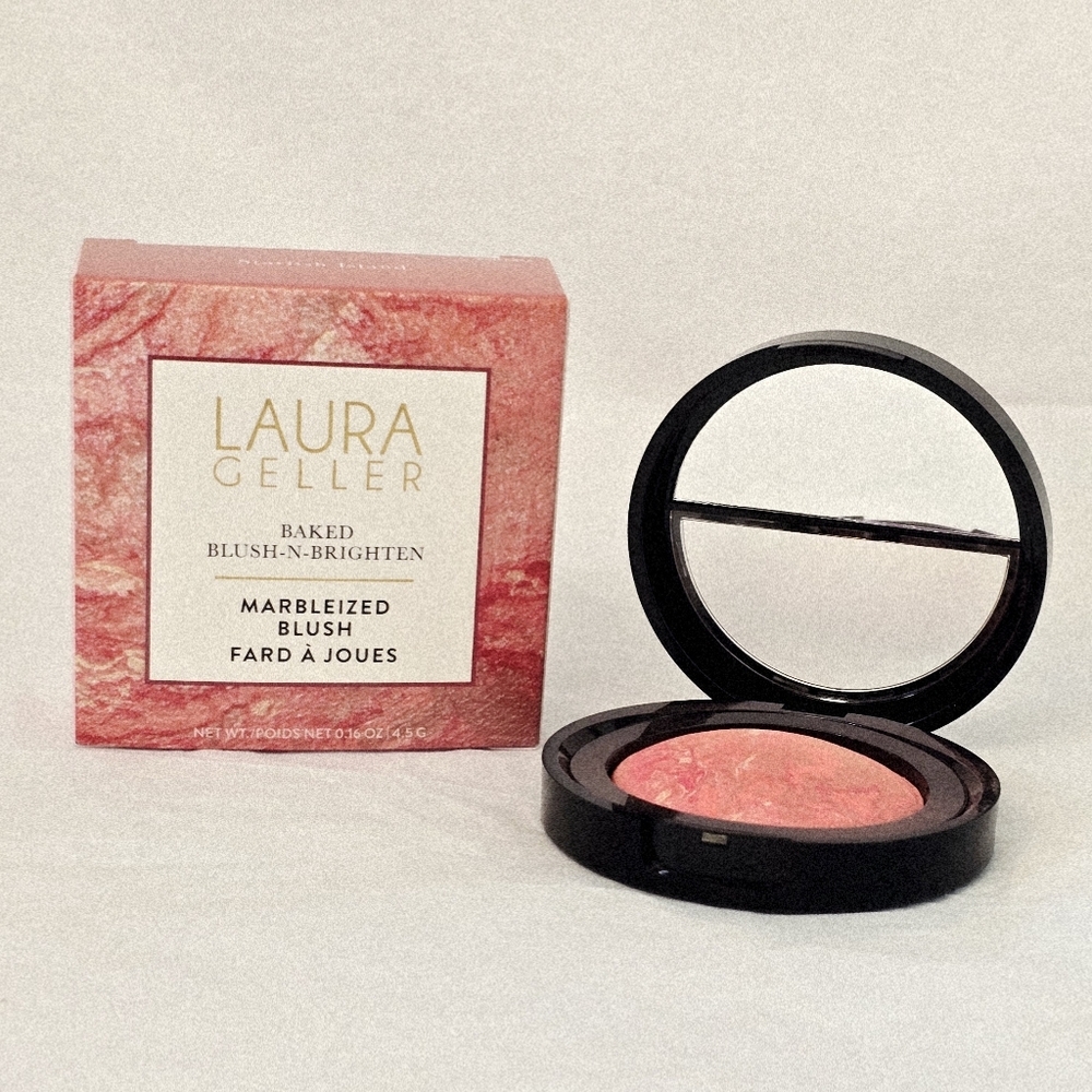 LAURA GELLAR Baked Blush-N-Brighten Marbleized Blush Starfish Island NEW